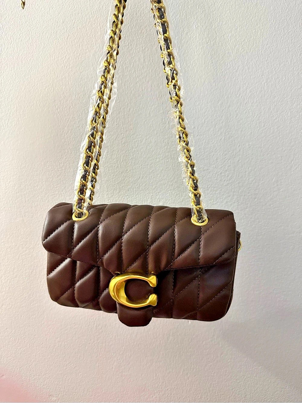 Coach Tabby Shoulder Bag 26 With Quilting in Brown